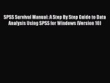 Ebook SPSS Survival Manual: A Step By Step Guide to Data Analysis Using SPSS for Windows (Version