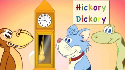 Hickory Dickory Dock Nursery Rhyme  Cartoon Animation Songs For Children