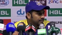 Press Confrence Sarfaraz Ahmed of Quetta Gladiators at Sharj