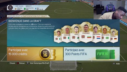 DI MARIA MOTM & MESSI ET RONALDO TOTY EN 1 DRAFT !! FIFA 16 FUT DRAFT !!