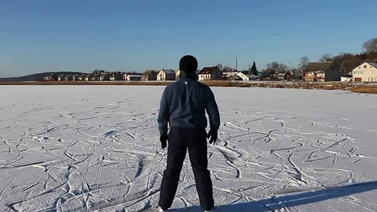 # НА КАТКЕ катание на коньках ЗИМА 2014 Браслав Беларусь