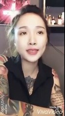 Hotgirl xăm trổ phản pháo ca sỹ Vũ Hà về hình xăm