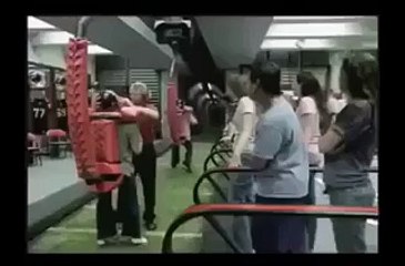 funny person spreading fun in the ground with machine