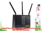 ASUS DSL-AC68U Modem-Router Inalámbrico AC1900 Mbps (Dual-Band VDSL/ADSL 2  Gigabit)
