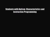 [PDF] Students with Autism: Characteristics and Instruction Programming [Read] Full Ebook