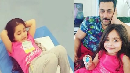 (Video) Salman Khan's Little Fan SUZI's Funny Workout In GYM