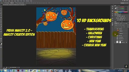 10 HD Backgrounds - Fresh Mascot 2.0 - Mascot Creator Edition