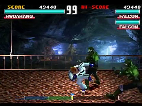 Tekken 3 Tekken Force Mode Hwoarang - STAGE 3 __ PS1 Gameplay