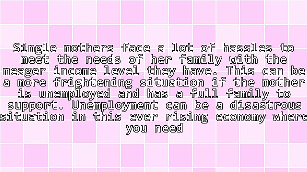 Obama Grants for Unemployed Single Mothers