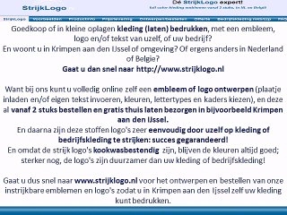 Kleding bedrukken Krimpen aan den IJssel