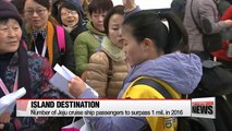 Number of Jeju cruise ship passengers to surpass 1 mil. in 2016