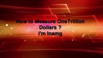 How to Measure One Trillion Dollars ?