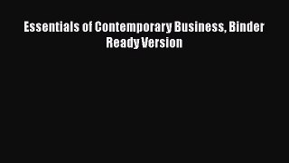 Download Essentials of Contemporary Business Binder Ready Version Free Books
