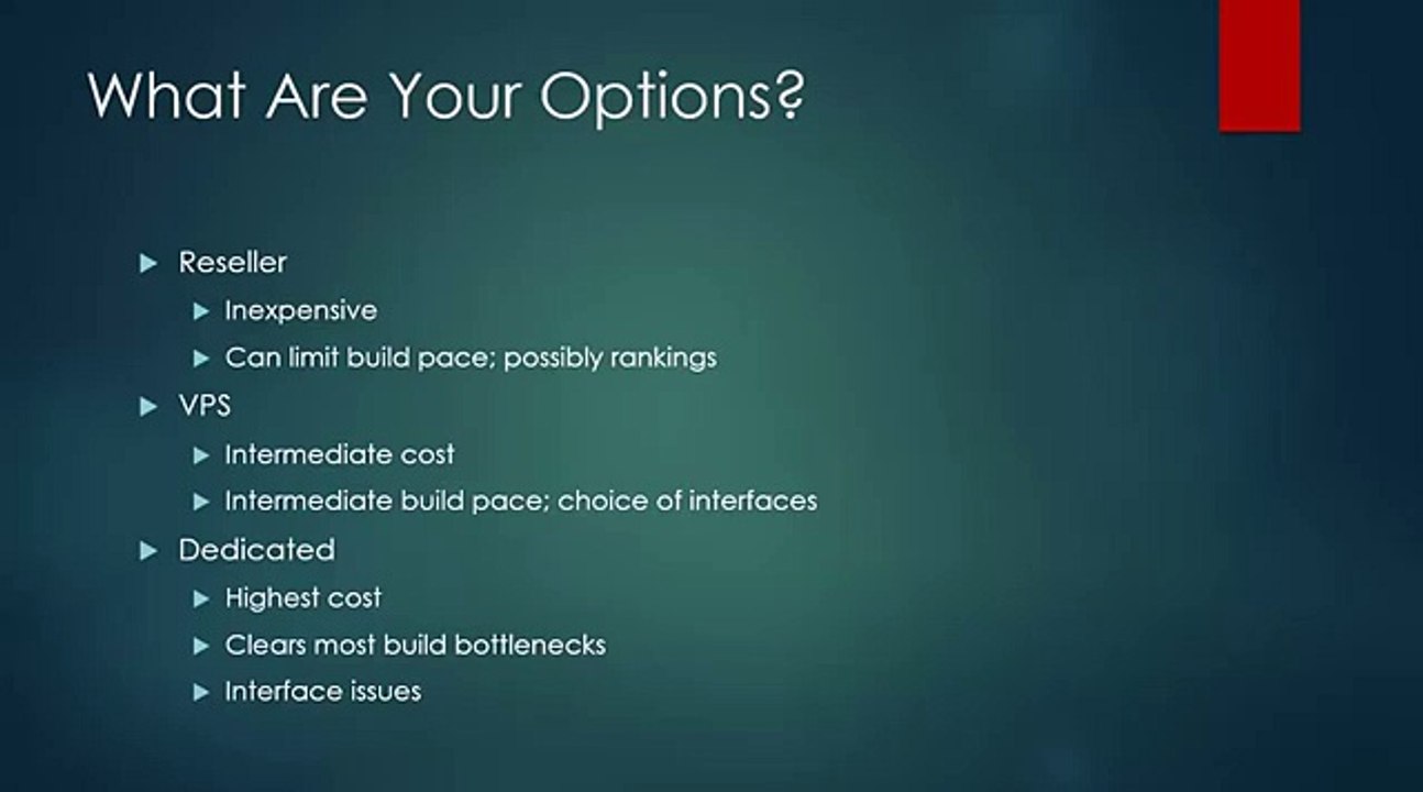 SERP Shaker Training - Hosting Implications