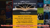 Download PDF  The Resume Queens Job Search Thesaurus and Career Guide for Professionals FULL FREE