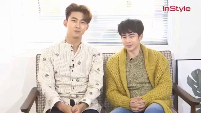 160220 2PM Nichkhun&Taecyeon Congratulations for InstyleKorea 13th anniversary