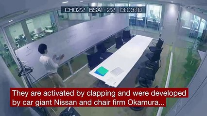 Nissan's self-parking robot chairs tidy up offices - BBC News (FULL HD)