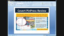 Covert PinPress Review -- Builds Pinterest Lookalike sites with massive traffic siphon