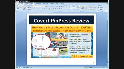 Covert PinPress Review -- Builds Pinterest Lookalike sites with massive traffic siphon