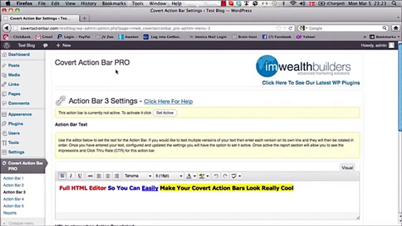 Covert Action Bar - Get More Clicks On Your Social Media Bar