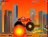 otomobil,araba,kamyon,jip,çizgi film,oyun,çocuklar için video,Monster Truck Destroyer