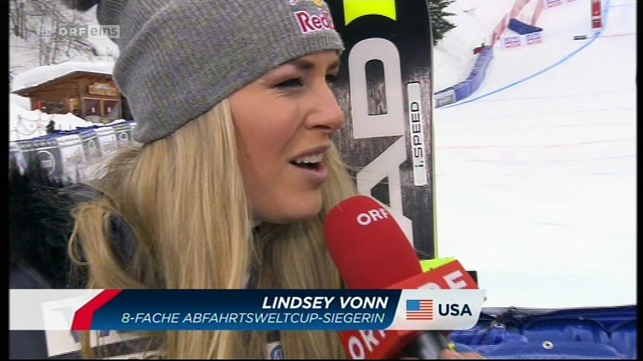 Lindsey Vonn Interview La Thuile DH (2nd Place)