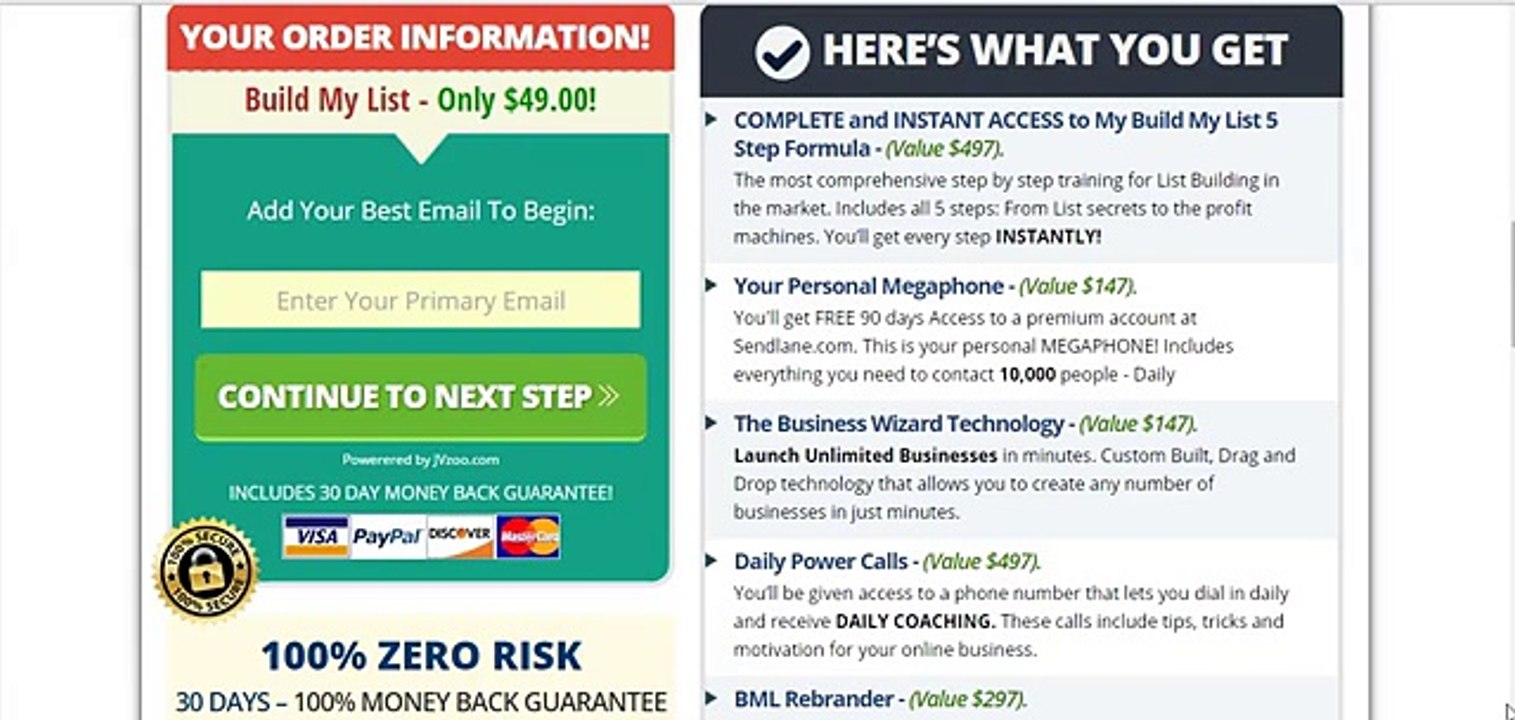 Build My List Review-how to build a email list