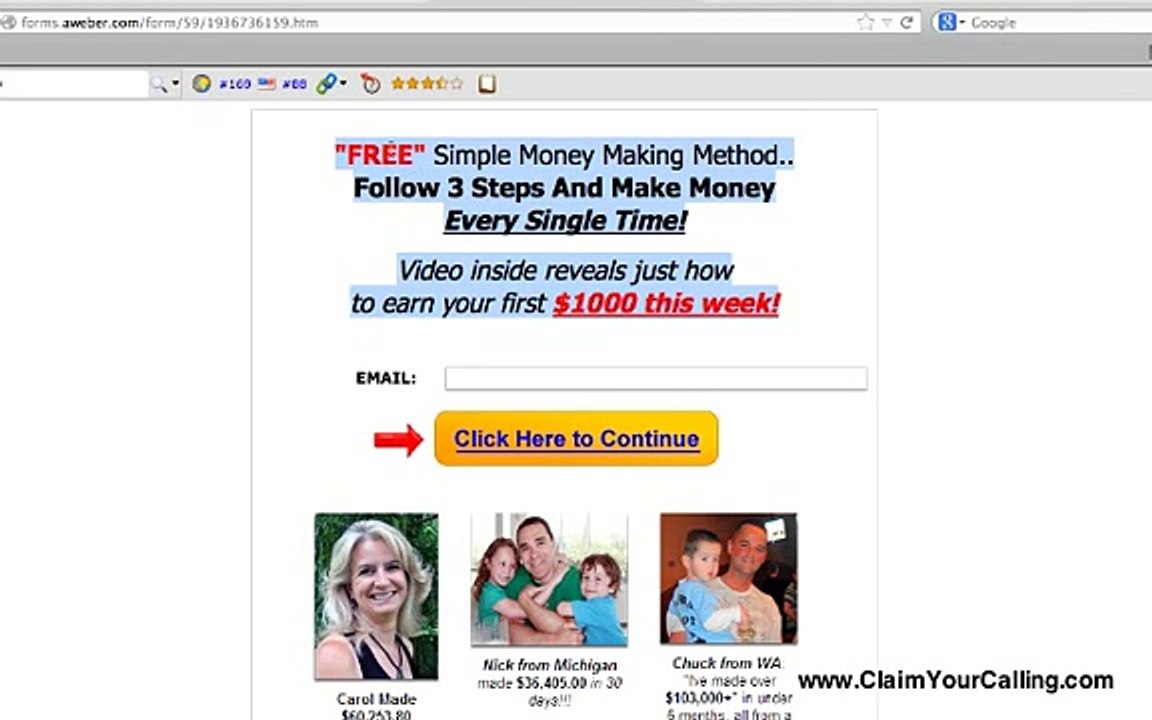 [Tutorial] - Create a capture page/Squeeze page with Aweber in under 5 minutes!