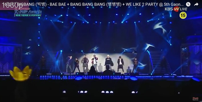 BIGBANG (빅뱅) Gaon Chart K-POP Awards 2016 - [BAE BAE + BANG BANG BANG + WE LIKE 2 PARTY]