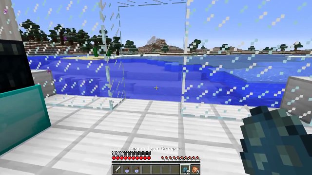 Minecraft AQUA CREEPER MOD (CRAZY Fish Creeper Mutant!) Mod Showcase