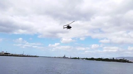 Helicopter Crash Pearl Harbor 2/18/16  10:15 am ORIGINAL Eyewitness
