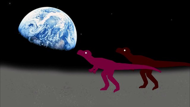 Динозавры на Луне. Веселые динозаврики Мультики про динозавров на русском