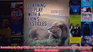 Download PDF  Learning to Play With a Lions Testicles Unexpected Gifts From the Animals of Africa FULL FREE