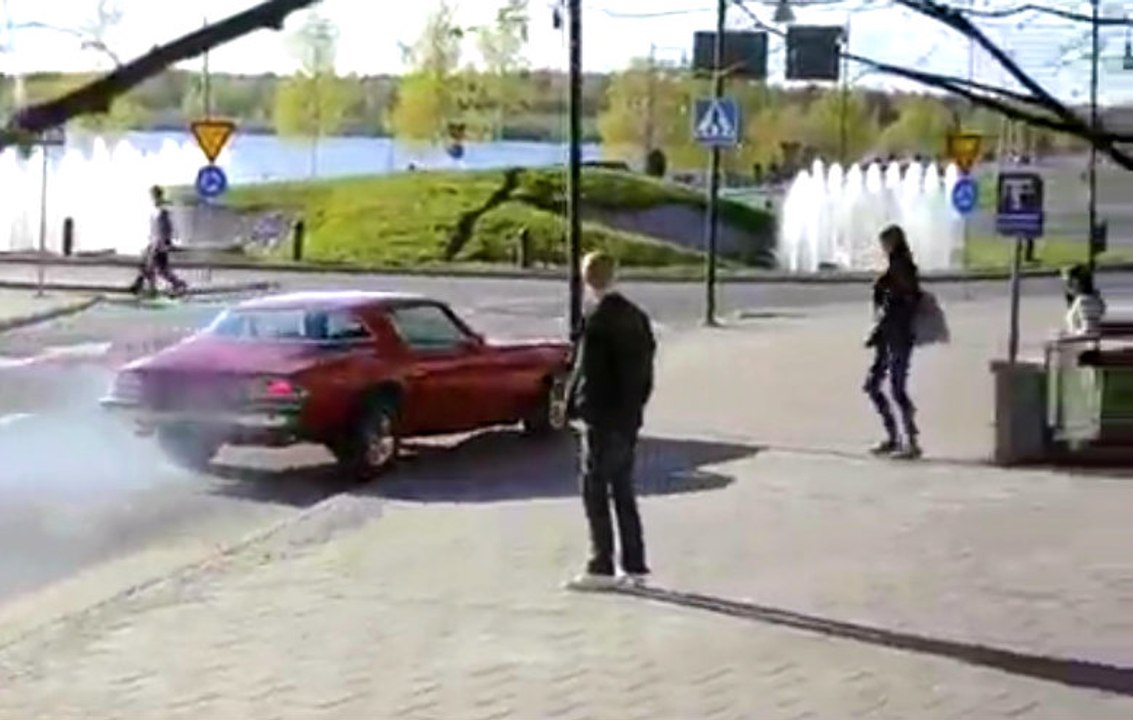 Instant Karma For Muscle Car Showoff