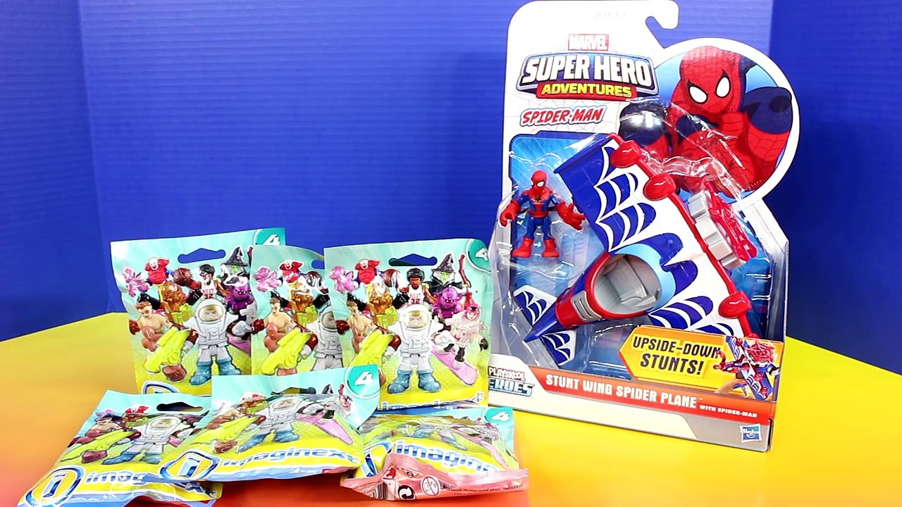 Imaginext Mystery Surprise Blind Bag Figures Spider-Man Stunt Wing Plane Spiderman Marvel