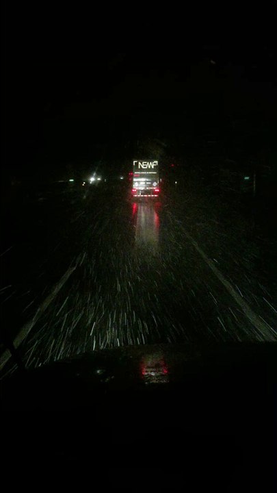 snow night