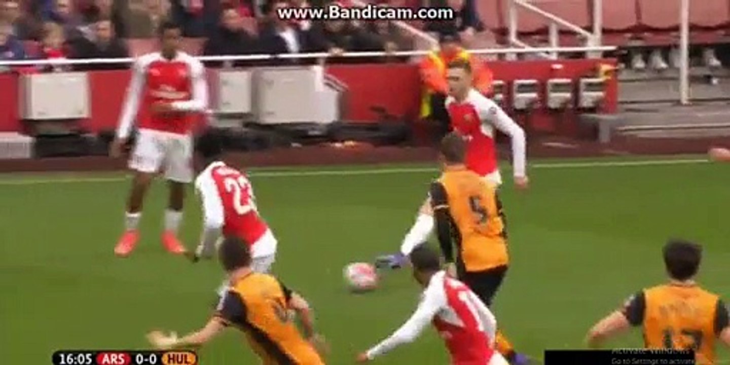 Danny Welbeck Fantastic Skills & SHOT | Arsenal - Hull City 20.02.2016 HD