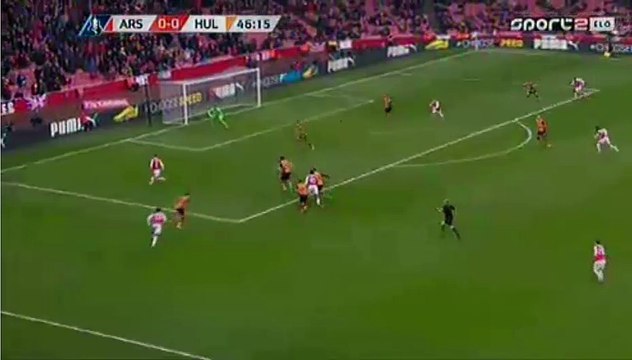 Theo Walcott Super Chance - Arsenal 0-0 Hull City 20.02.2016 HD