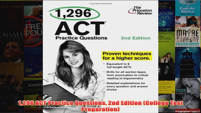 Download PDF 1296 ACT Practice Questions 2nd Edition College Test Preparation FULL FREE