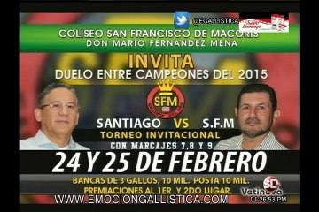 Programa-TECNODEPORTES-16-2-2016-SFM-Dedicada a la Traba La Cumba 2-Premiacion  por Manuel Perello.