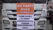 Sivas'ta AK Parti Teşkilatından Güneydoğu'ya Bir Tır Dolusu Yardım