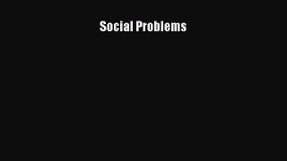 PDF Social Problems Free Books
