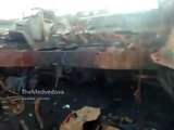 Пески: уничтоженная техника сил АТО / Destroyed armored vehicles Ukrainian military
