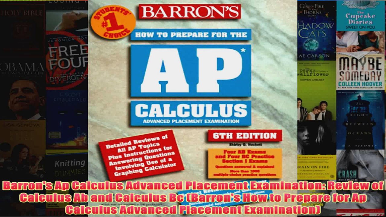 Download PDF  Barrons Ap Calculus Advanced Placement Examination Review of Calculus Ab and Calculus Bc FULL FREE