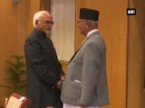 Nepal PM Oli meets Vice President Ansari and Rajnath
