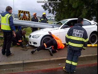 Авария в которой водителю повезло