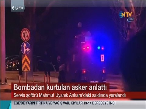 Ankara'daki bombadan kurtulan asker yaşadığı dehşeti anlattı