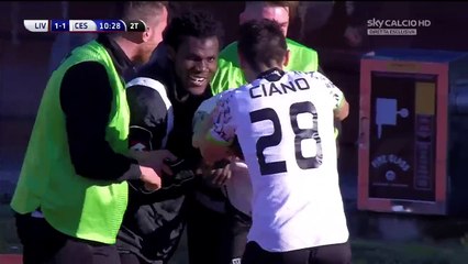 Moussa Koné Goal - Livorno Calcio 1-1 AC Cesena - 20022016