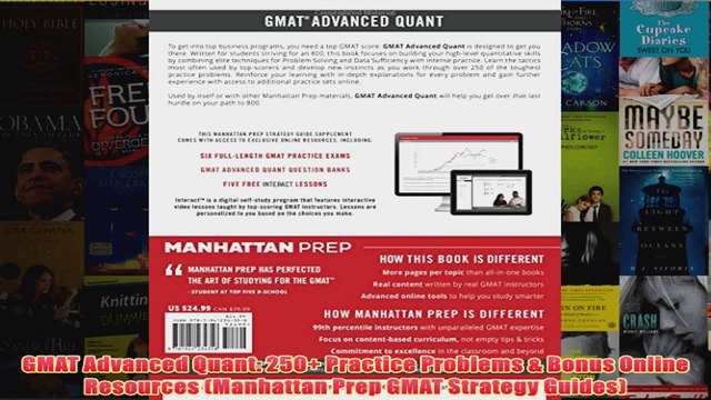 Download PDF GMAT Advanced Quant 250 Practice Problems Bonus Online Resources Manhattan Prep GMAT FULL FREE