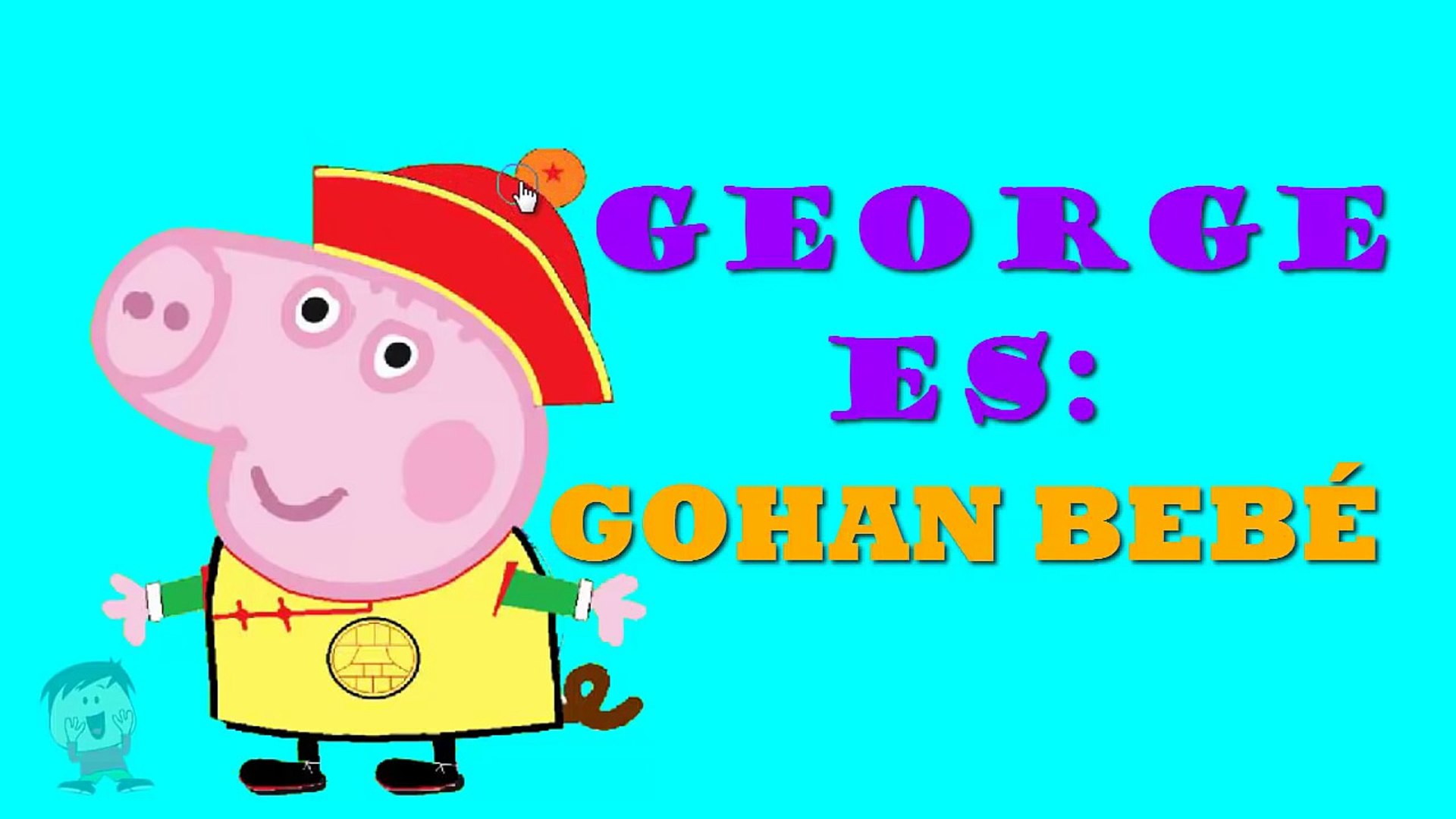 PEPPA PIG SE DISFRAZA PAPÁ PIG ES GOKÚ Y GEORGE ES GOHAN - Dailymotion Video